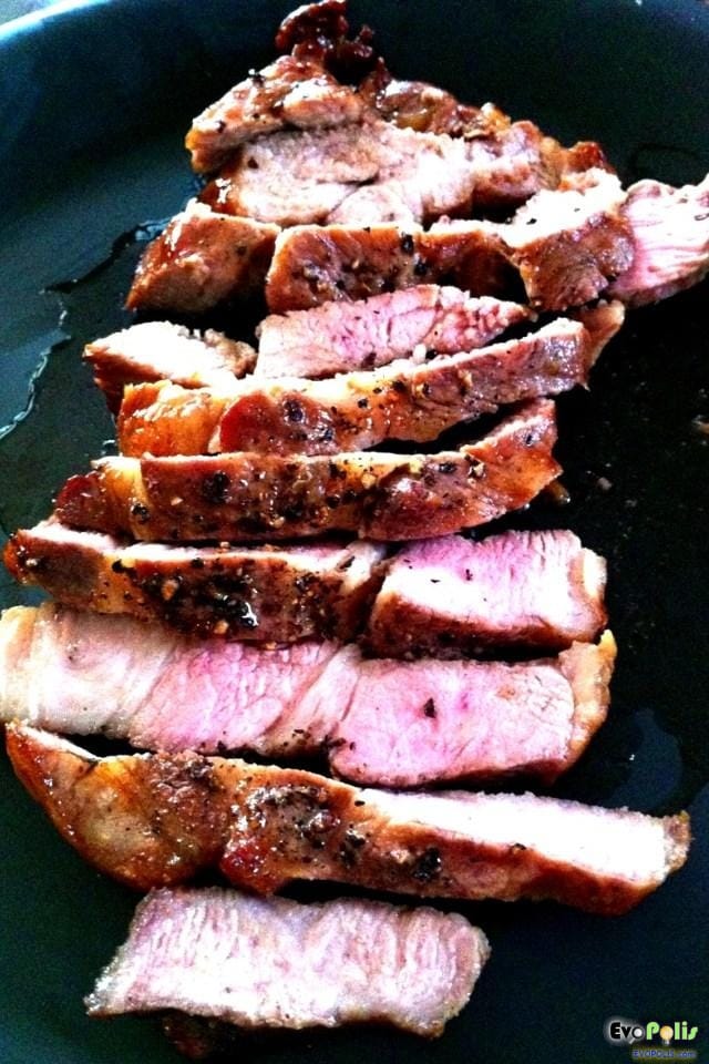 Convection Oven Pork Shoulder Juicy Soft Steak สเต๊ก สันคอหมู บ้านๆ