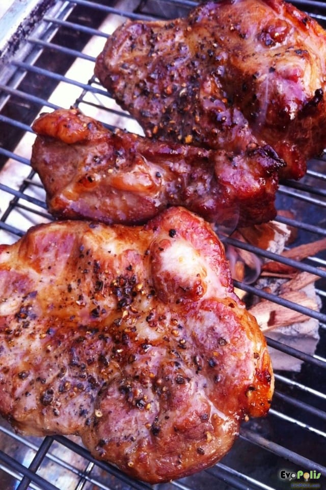 Convection Oven Smoked Pork Shoulder Juicy Soft Steak สเต๊ก สันคอ