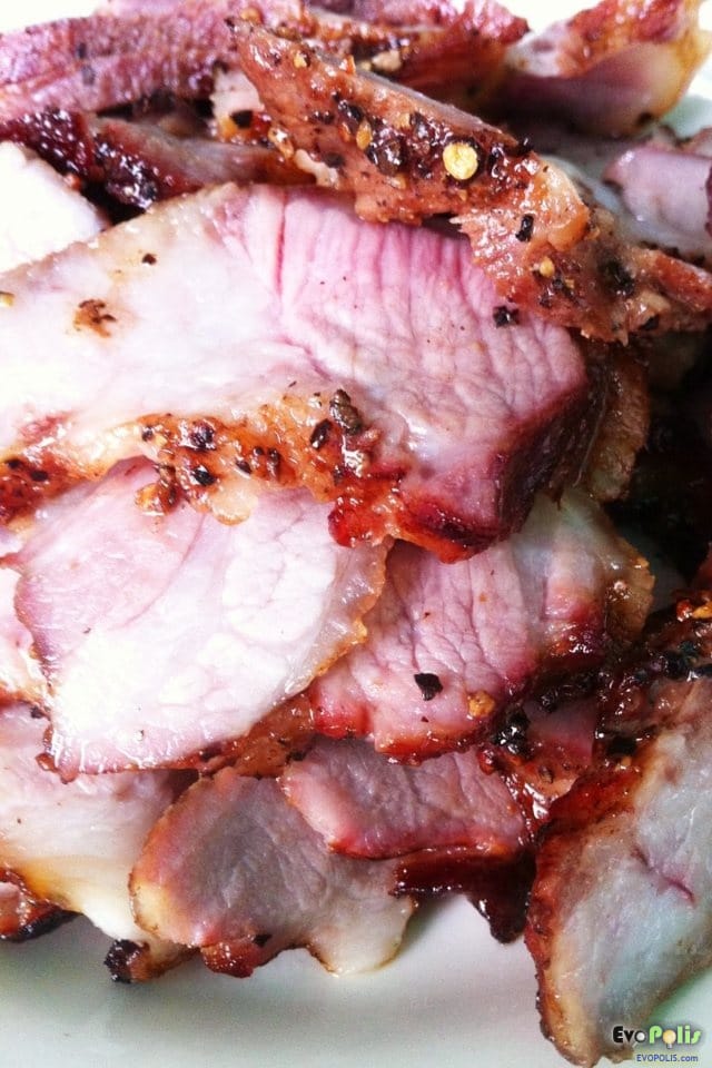 Convection Oven Smoked Pork Shoulder Juicy Soft Steak สเต๊ก สันคอ